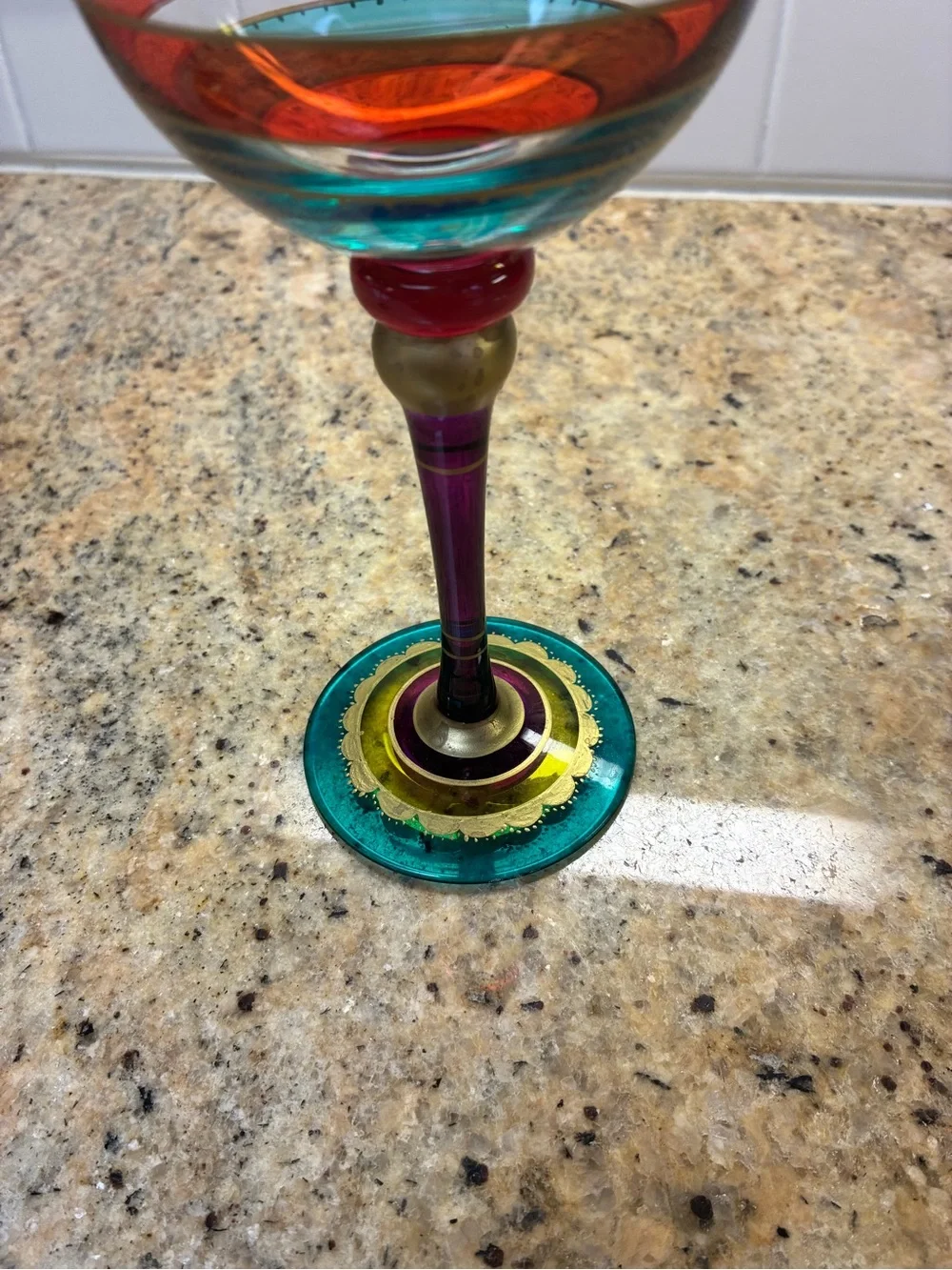 Pier 1 “Festive Stripe” Wine Glasses